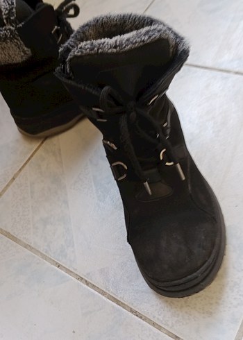 Siyah Gri Süet Tokalı kız çocuk Bot - Görsel 6