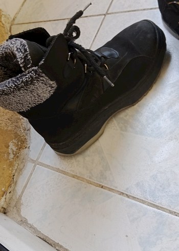 Siyah Gri Süet Tokalı kız çocuk Bot - Görsel 4