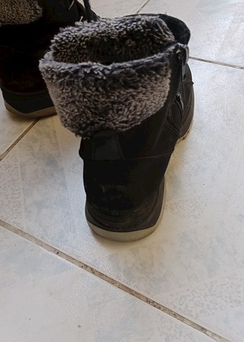 Siyah Gri Süet Tokalı kız çocuk Bot - Görsel 8