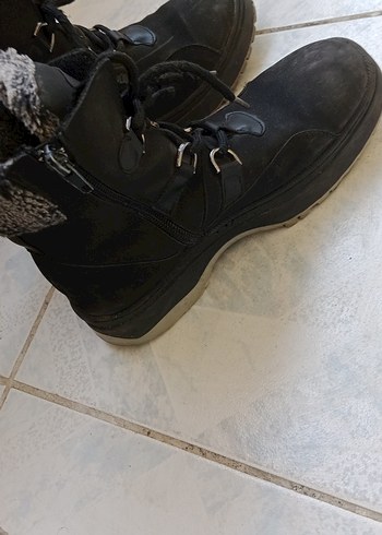 Siyah Gri Süet Tokalı kız çocuk Bot - Görsel 7