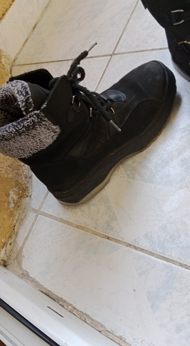 Siyah Gri Süet Tokalı kız çocuk Bot - Görsel 4