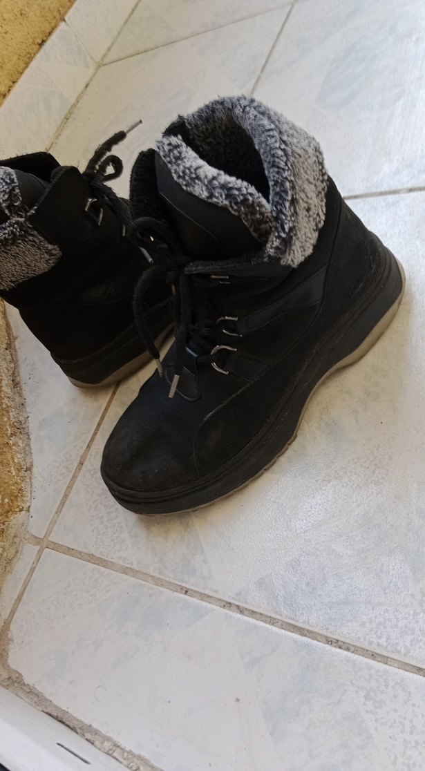 Siyah Gri Süet Tokalı kız çocuk Bot - Görsel 5