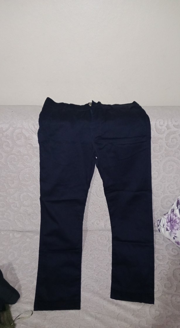 Siyah Kemerli Erkek Kot Pantolon - Görsel 3