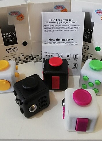 Stres küpü fidget cube anahtarlık 