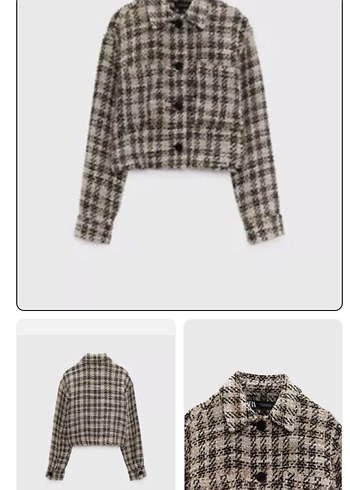 Zara Zara desenli ceket