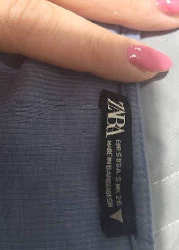 s Beden mavi Renk Zara mavi crop