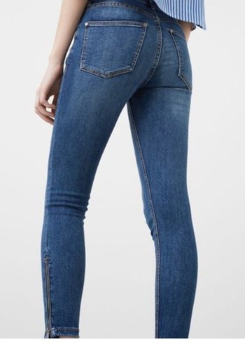 Mango Fermuarlı Skinny Jean - Görsel 2