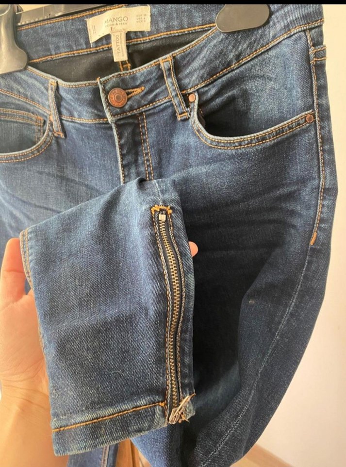 Mango Fermuarlı Skinny Jean - Görsel 3