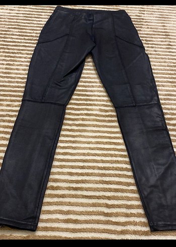 Polo Garage deri görünümlü tayt - Görsel 4