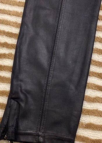 Polo Garage deri görünümlü tayt - Görsel 3