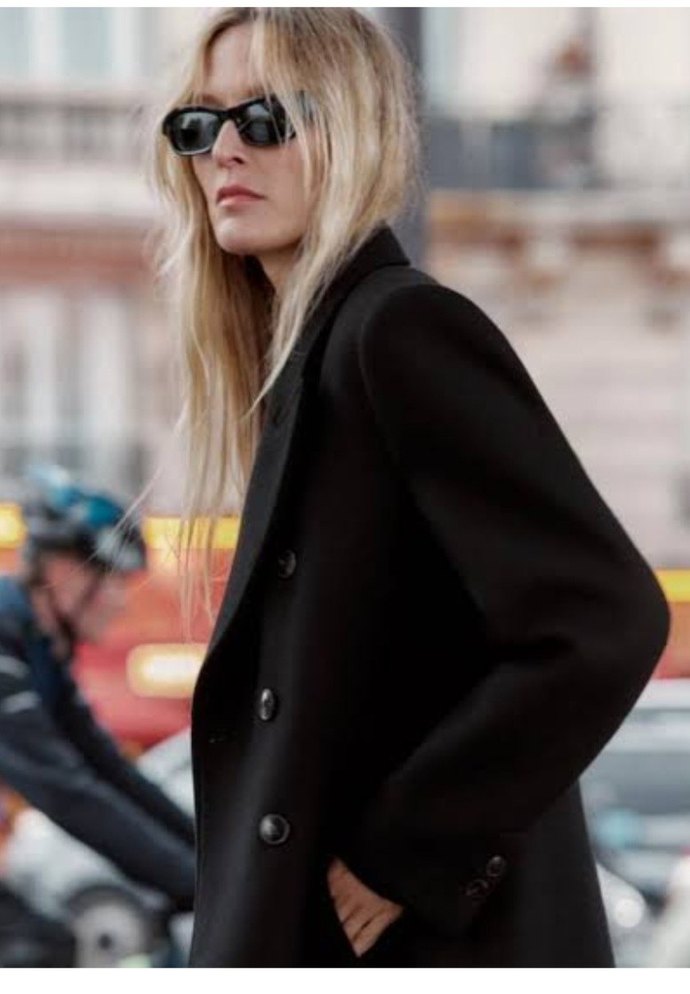 Zara kalin yun karışımlı sezon kaban - Görsel 3