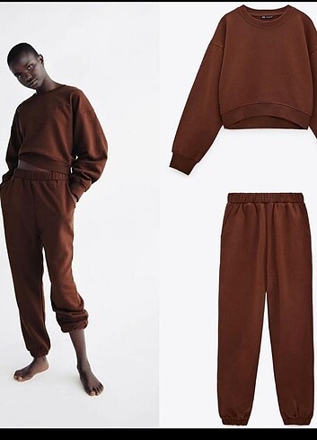 Zara crop eşofman takımı - Görsel 2