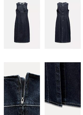 Zara Maksi denim elbise