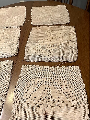 Dantel kırlent takımı - Görsel 3