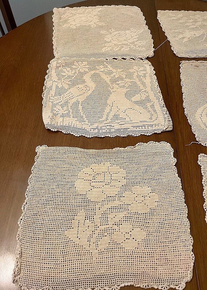 Dantel kırlent takımı - Görsel 2