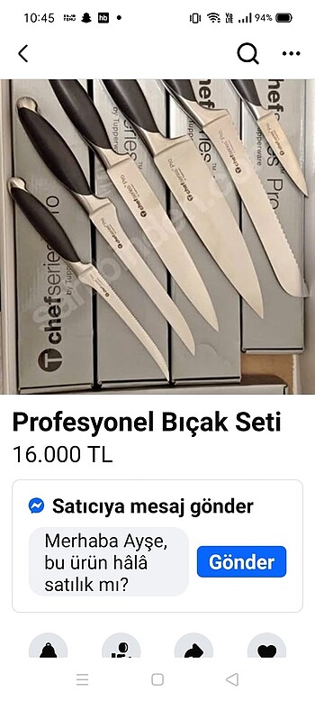 Tupperware chef bıçak serisi - Görsel 2