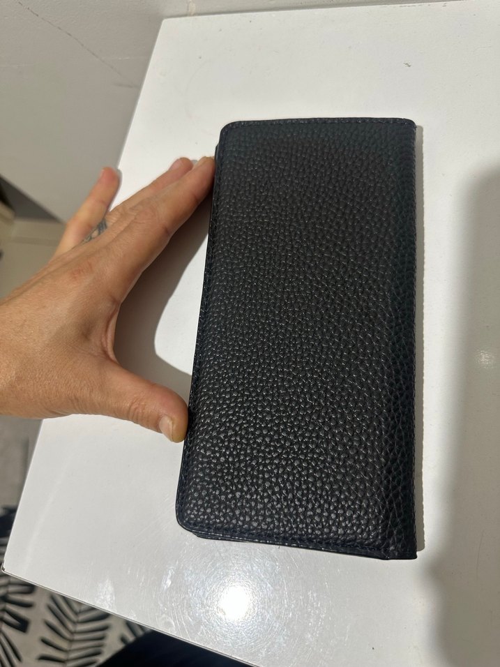 Siyah Deri Kadın Portföy Cüzdan - Görsel 5