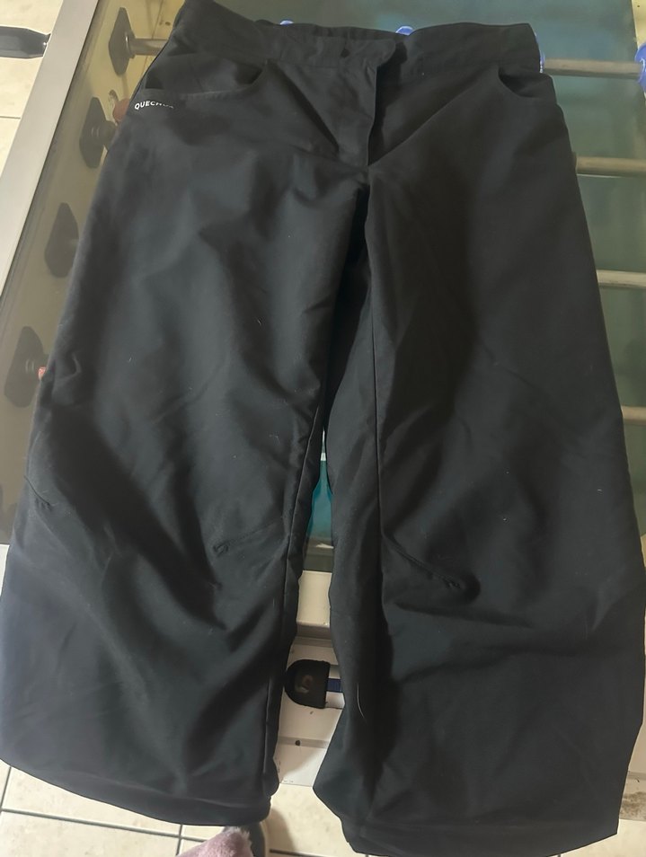 Siyah Fermuarlı Kadın Kumaş Pantolon - Görsel 3