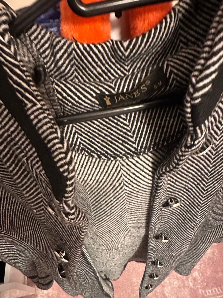 Gri Midi Düğmeli Kadın Kaban - Görsel 2