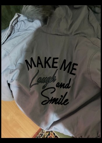 Gri Kadife Kürklü Midi Parka - Görsel 2