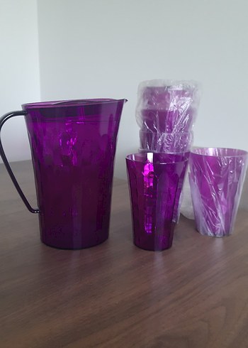 tupperware pırlanta sürahi set 6bardak