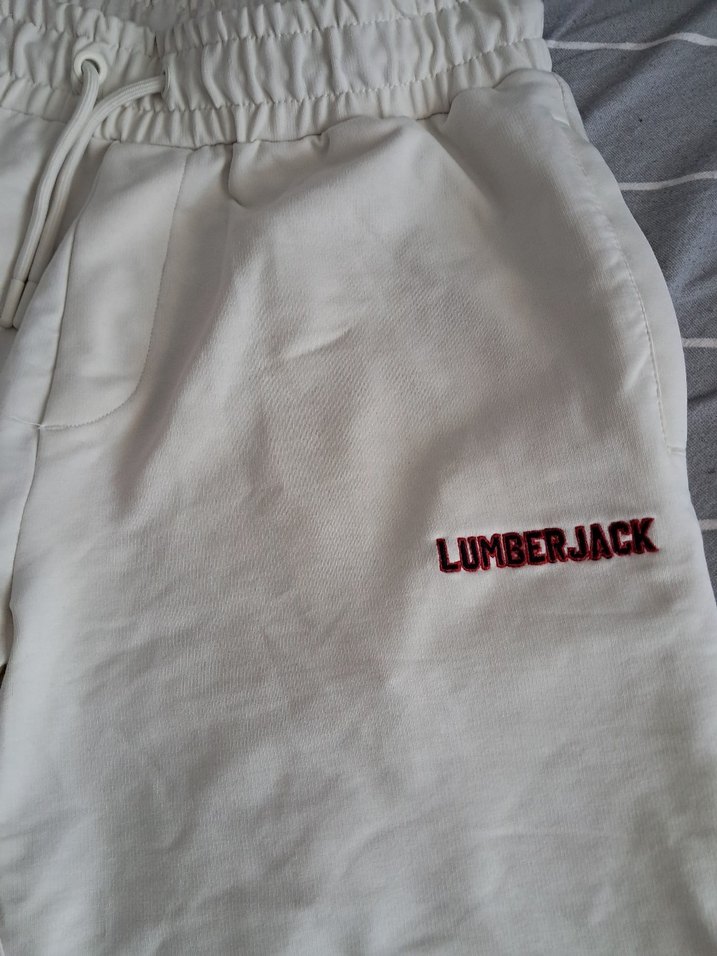 LUMBERJAC Beyaz Pamuklu Erkek Şort - Görsel 4