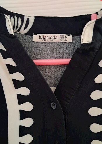 Fulla Moda Siyah Nakışlı Bohem Uzun Elbise - Görsel 3