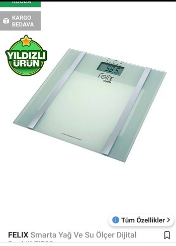 Felix Smarta Dijital Yağ ve Su Ölçer Baskül