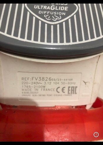 Tefal Kırmızı ve Gri Buharlı Ütü - Görsel 5