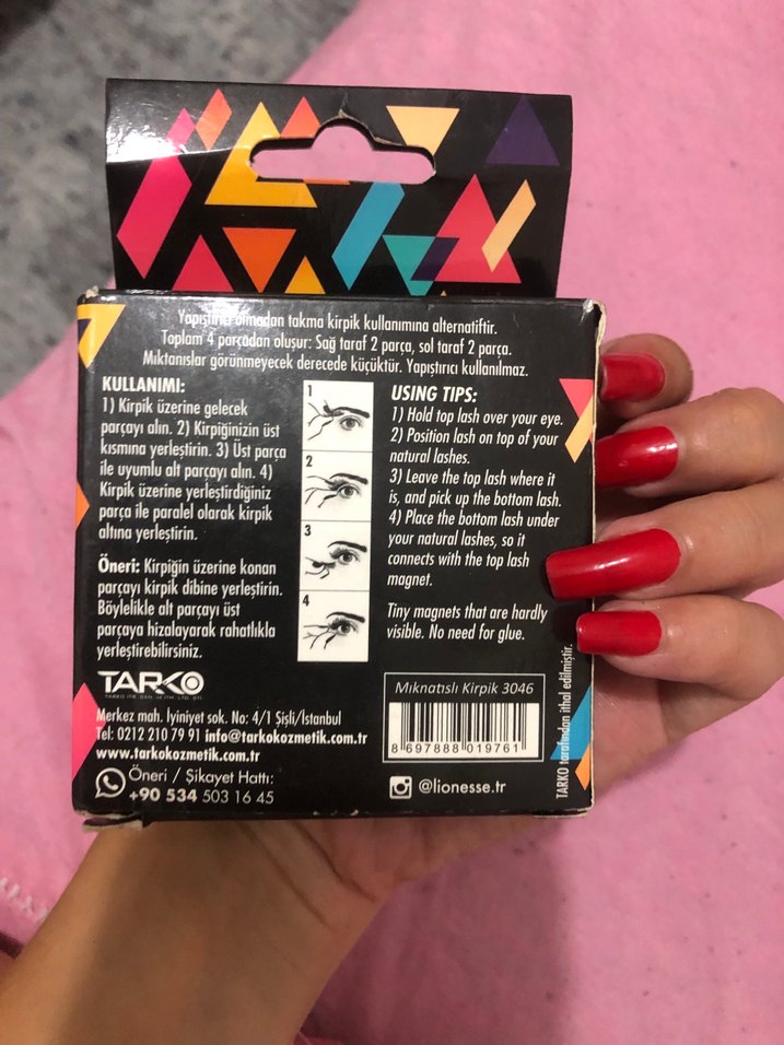 Lionesse Premium Mıknatıslı Kirpik Siyah - Görsel 2