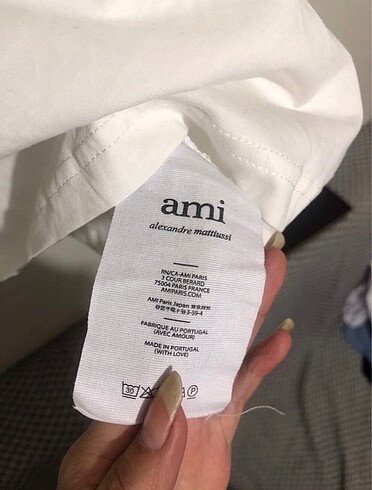 s Beden beyaz Renk Ami tşört