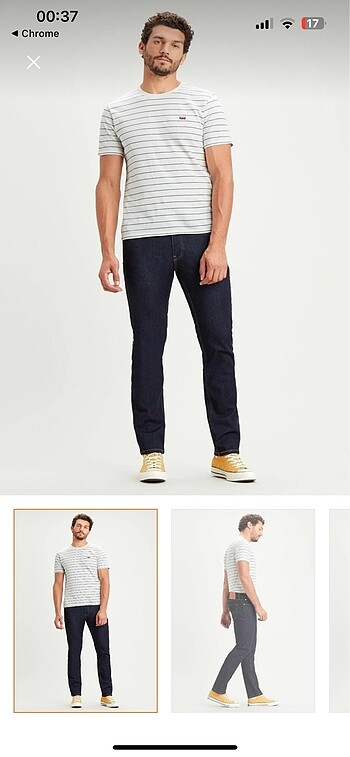 Orijinal sıfır gibi Levi's lacivert 511 kot