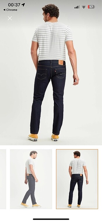 Levis Orijinal sıfır gibi Levi's lacivert 511 kot