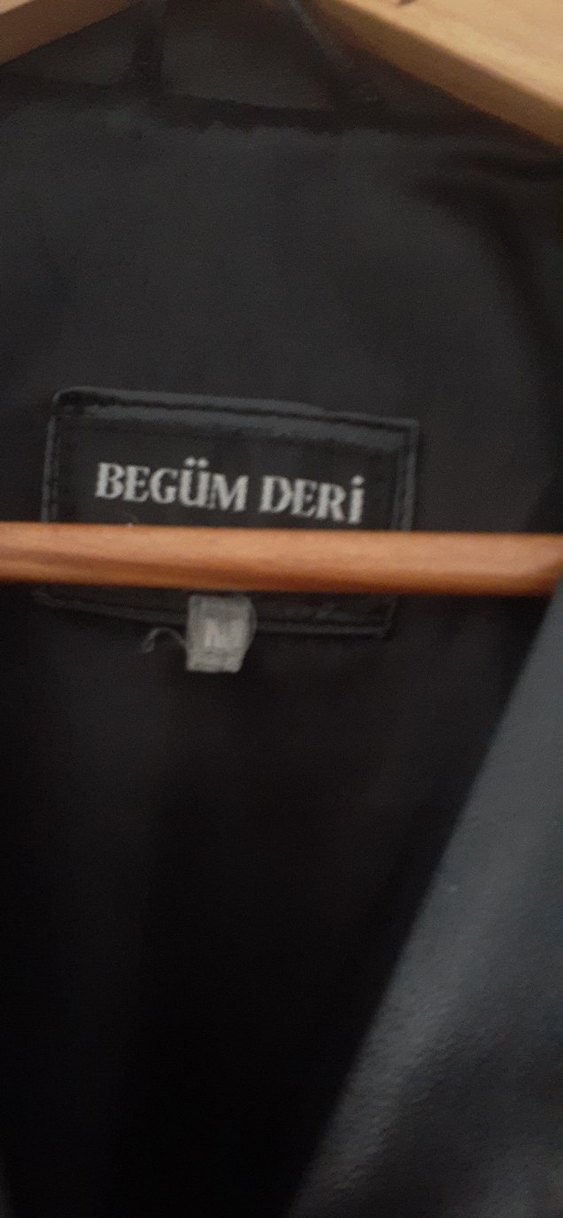 Düğmeli Siyah Kadın Deri Ceket - Görsel 4