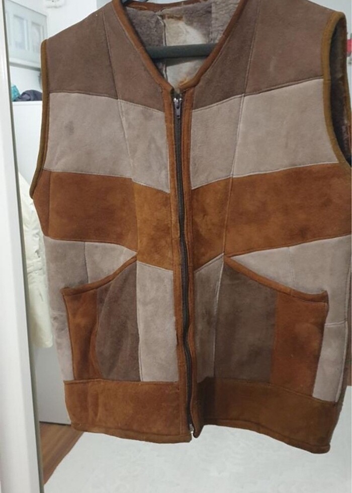 Deri erkek yelek - Görsel 3