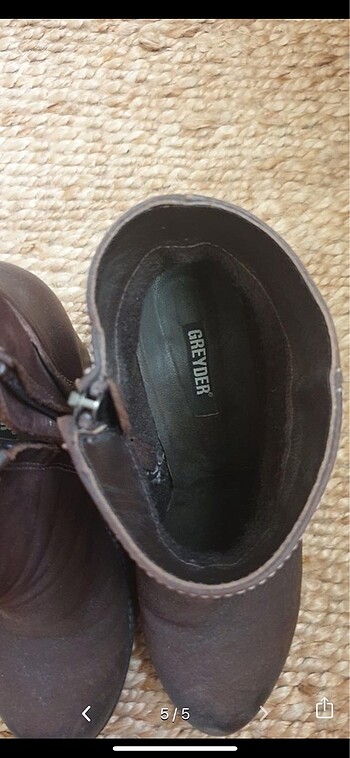 Kadın Kahverengi Topuklu Bot ? 39 Numara (Az Kullanılmış) - Görsel 3