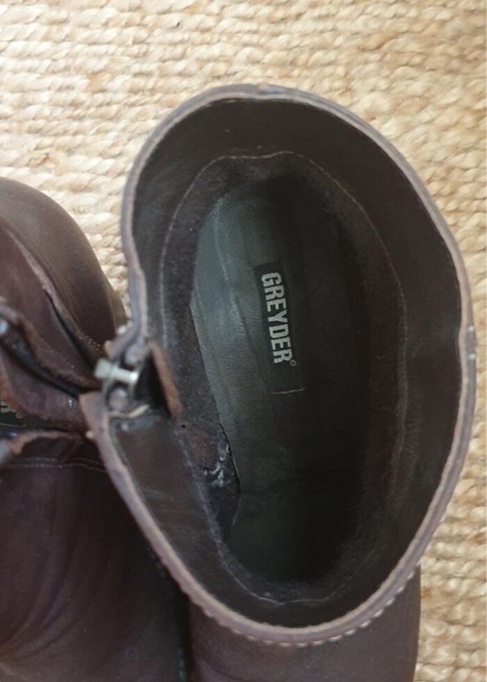 Kadın Kahverengi Topuklu Bot ? 39 Numara (Az Kullanılmış) - Görsel 3