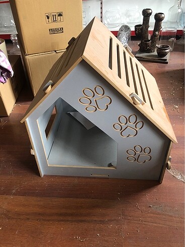 Büyük kedi köpek evi 50x50x55
