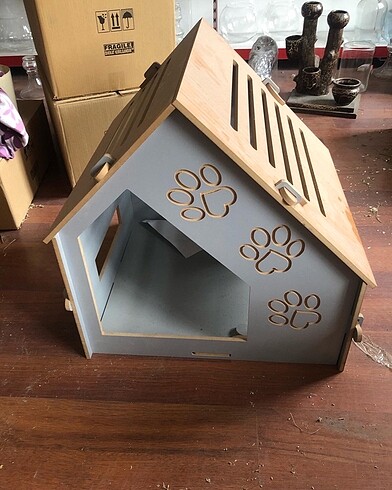 Büyük kedi köpek evi 50x50x55