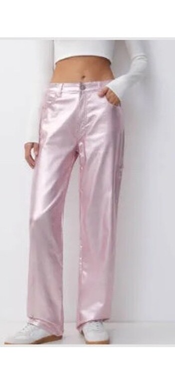 Pullu and bear pembe pantolon