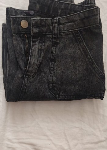 LC Waikiki Siyah kız çocuk Bol Kesim Kot Pantolon