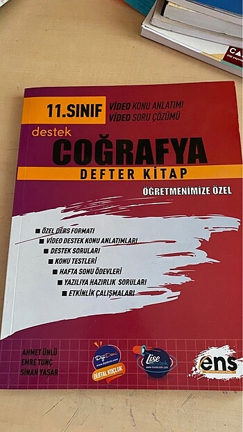 ENS Yayınları Coğrafya 11.sınıf Defter Kitap