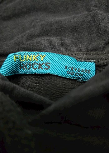 9 Yaş Beden Siyah Kapüşonlu Erkek çocuk Sweatshirt