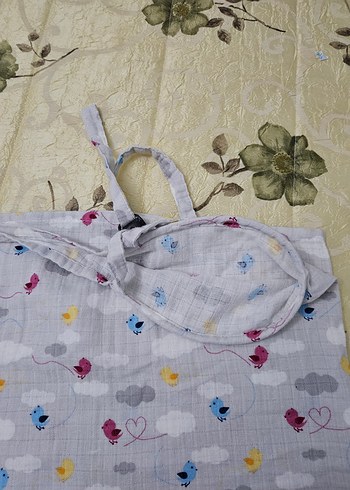 Çocuklar için Pamuklu Çok Renkli emzirme örtüsü,önlüğü - Görsel 3