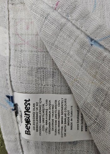 Çocuklar için Pamuklu Çok Renkli emzirme örtüsü,önlüğü - Görsel 2