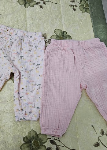iki adet müslin Pembe Kız Çocuk alt giyim - Görsel 7
