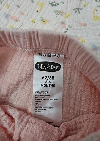 iki adet müslin Pembe Kız Çocuk alt giyim - Görsel 2