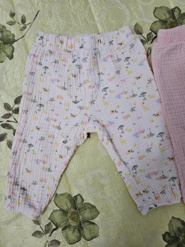 iki adet müslin Pembe Kız Çocuk alt giyim - Görsel 4