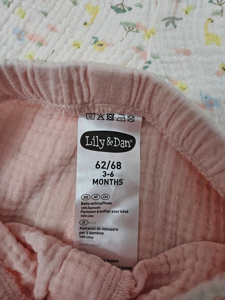 iki adet müslin Pembe Kız Çocuk alt giyim - Görsel 2