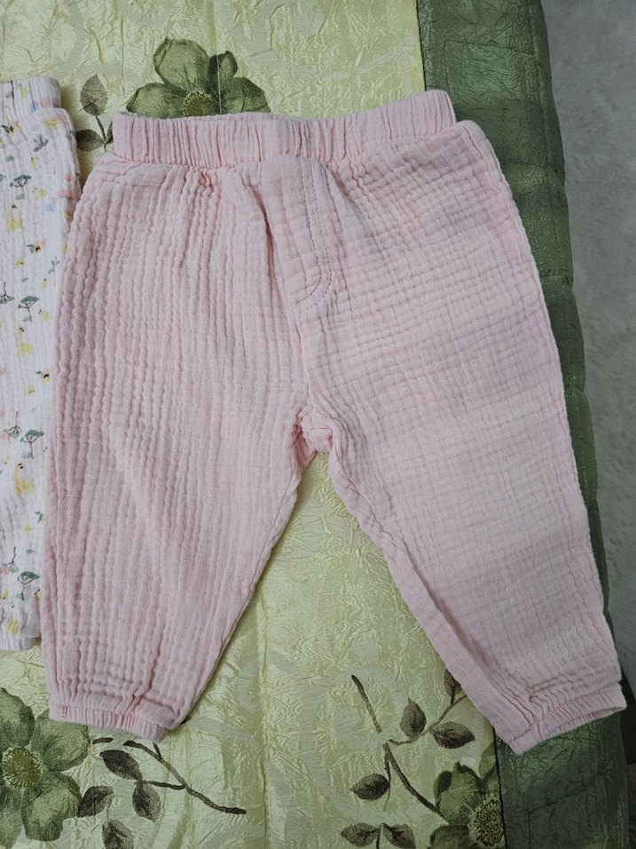iki adet müslin Pembe Kız Çocuk alt giyim - Görsel 3
